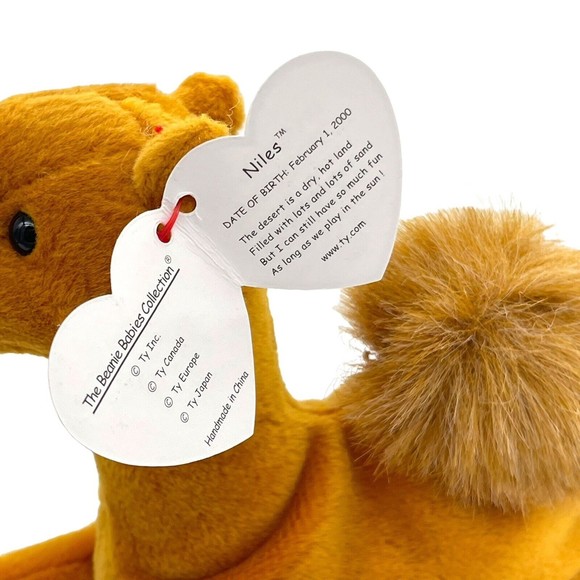 Ty Beanie Baby Babies NILES the Camel 2000 Stuffed Animal Plush Toy - Picture 7 of 10